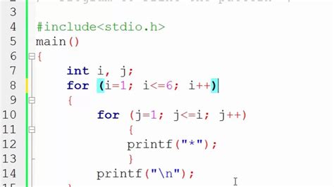 nested loop c programming